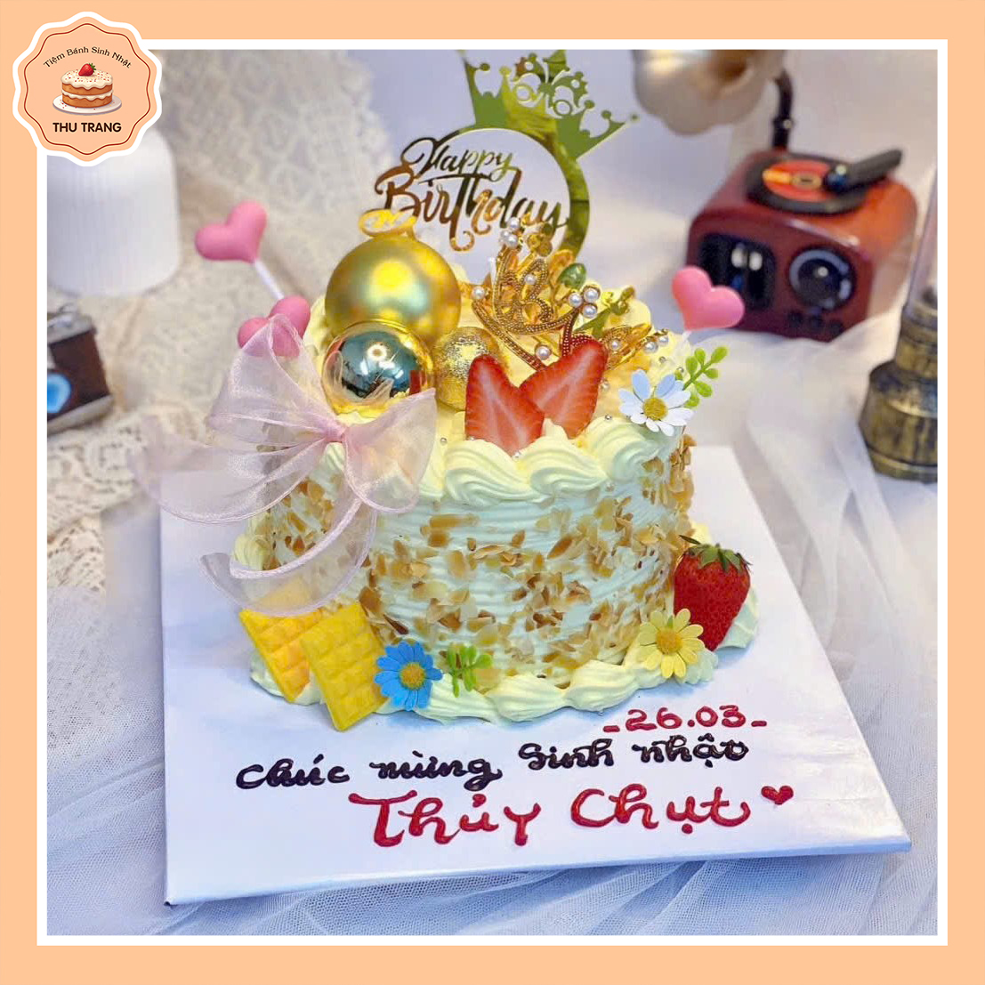 bánh kem bắp đẹp