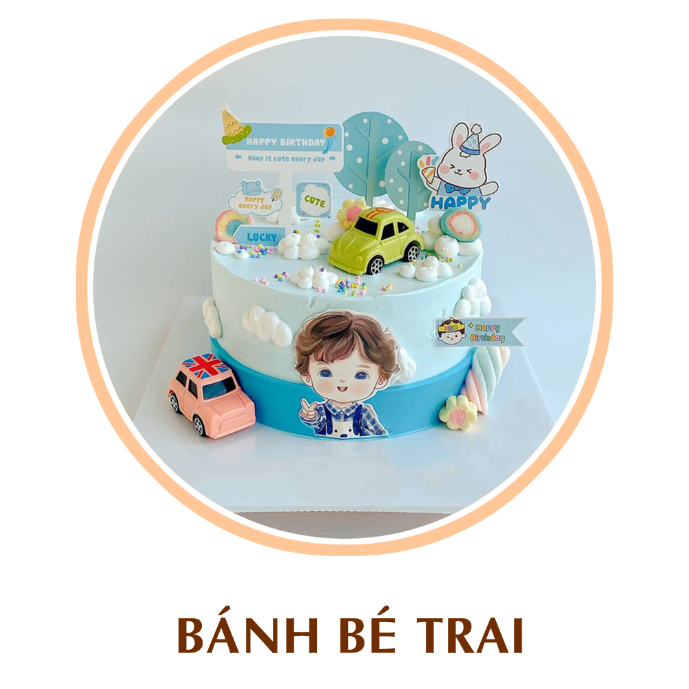 bánh kem bé trai