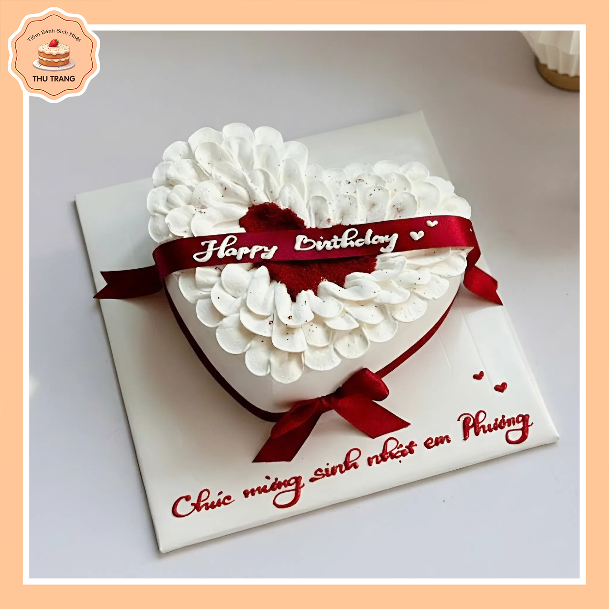 bánh trái tim đẹp