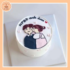 bánh kem vẽ hình
