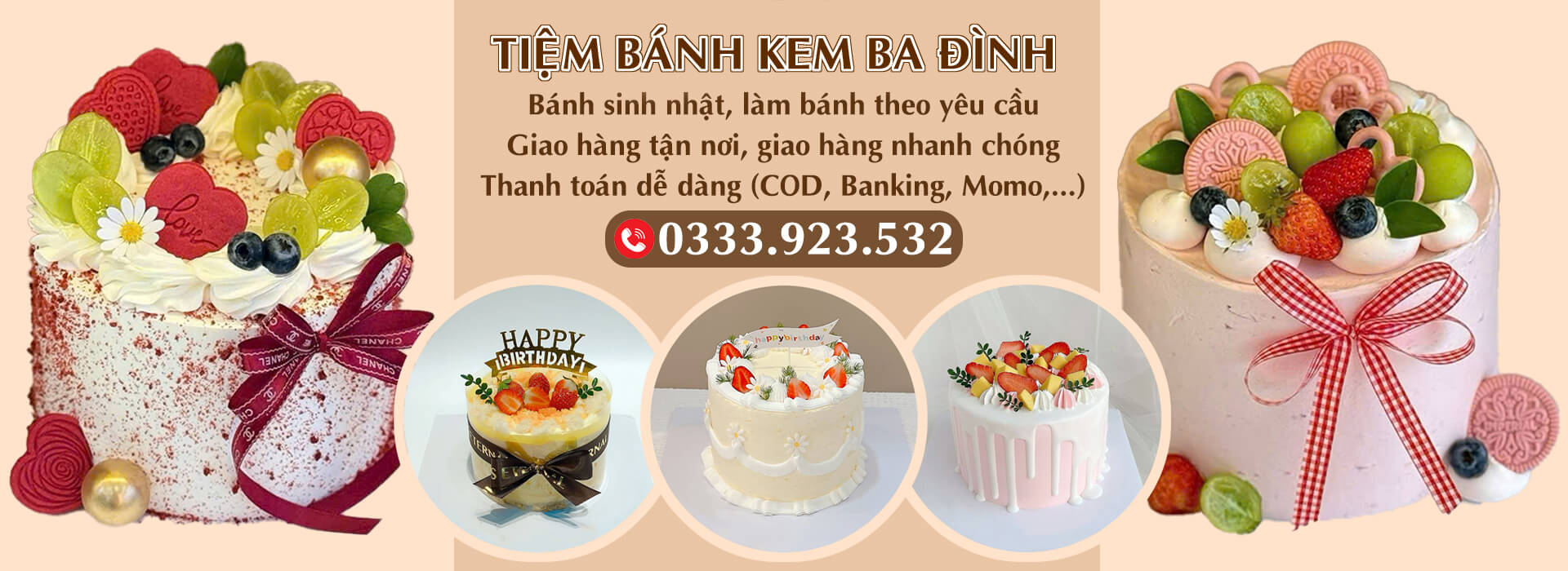 Tiệm bánh kem Ba Đình Hà Nội
