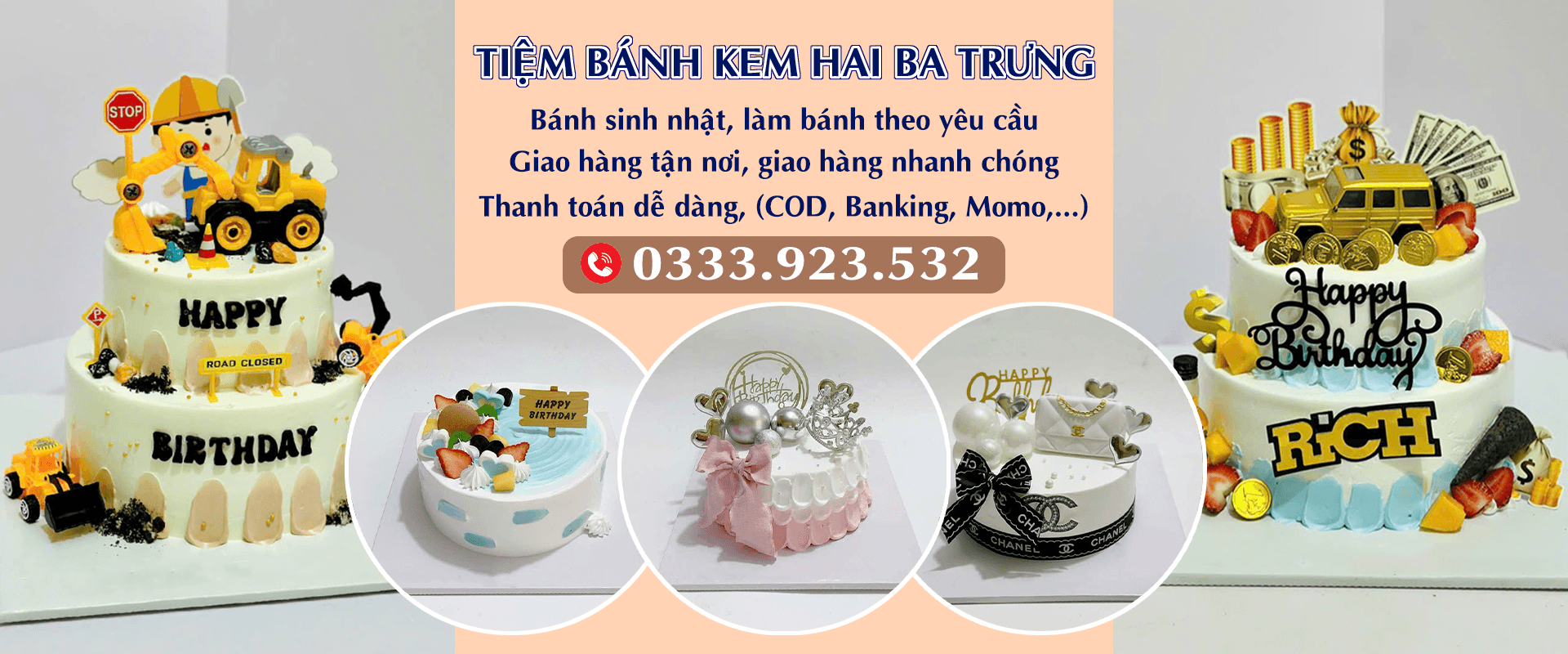 Tiệm bánh kem Hai Bà Trưng Hà Nội