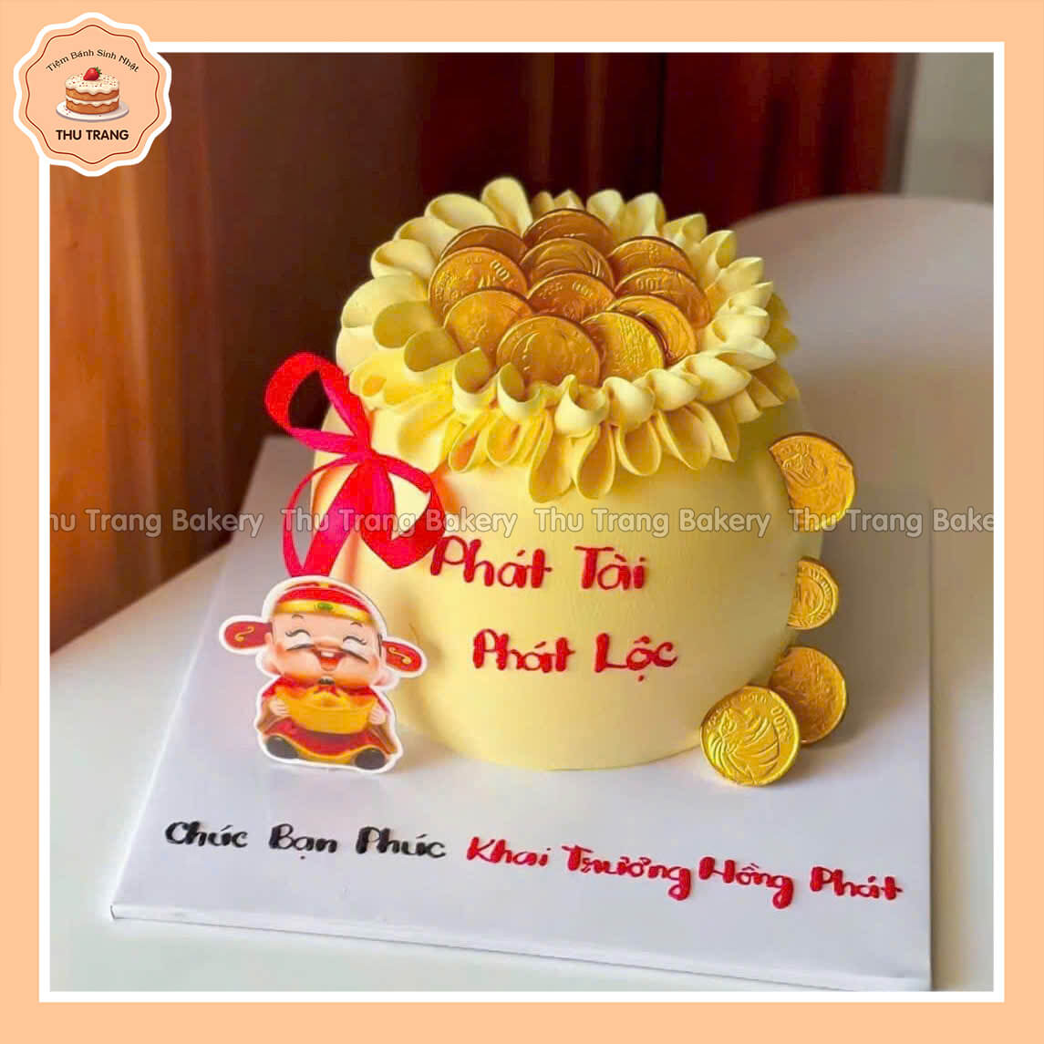 bánh kem khai trương tại phường Giảng Võ