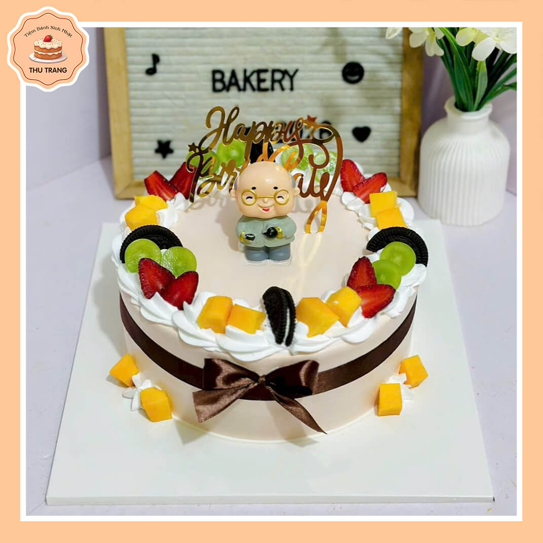 bánh kem tặng ông