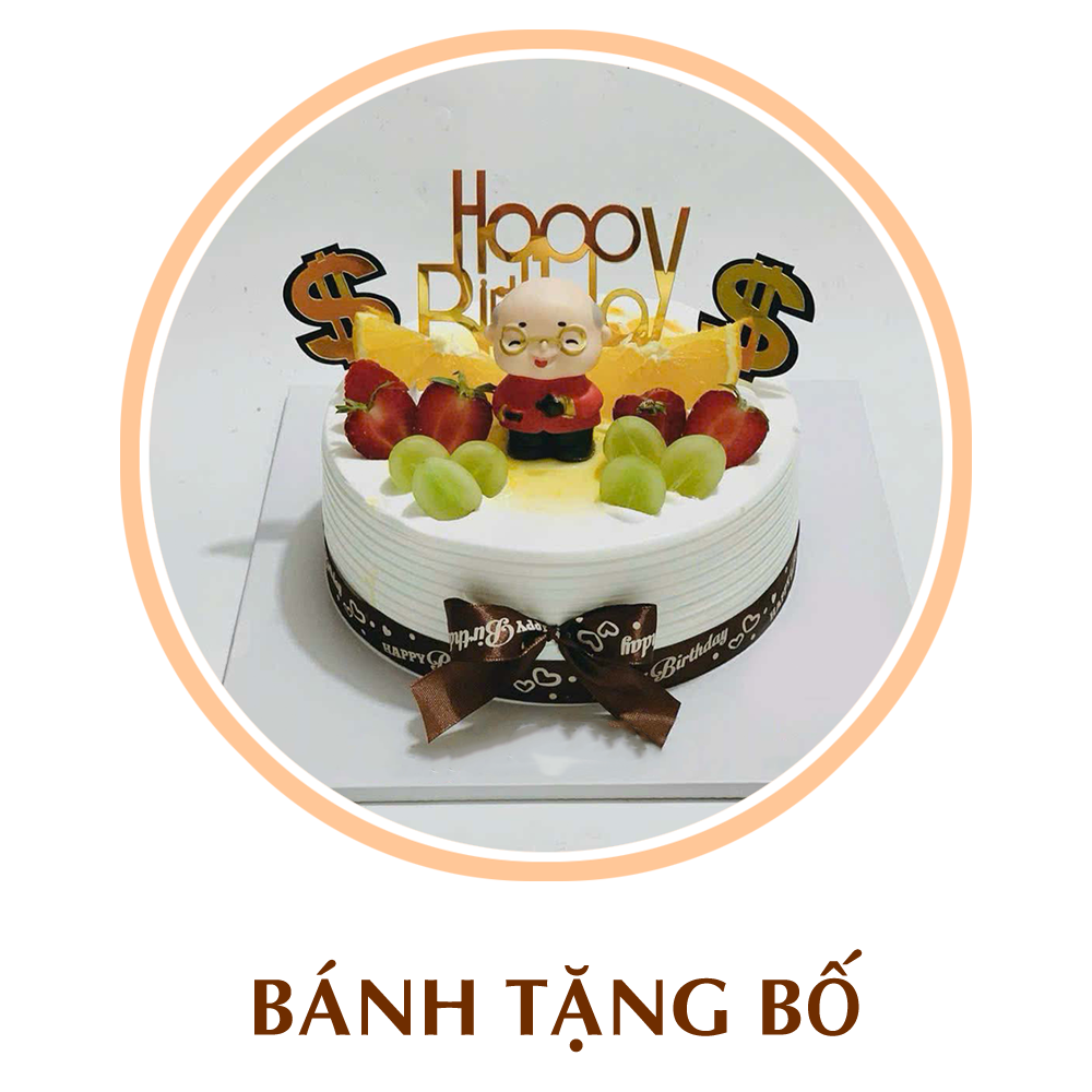 bánh kem tặng bố