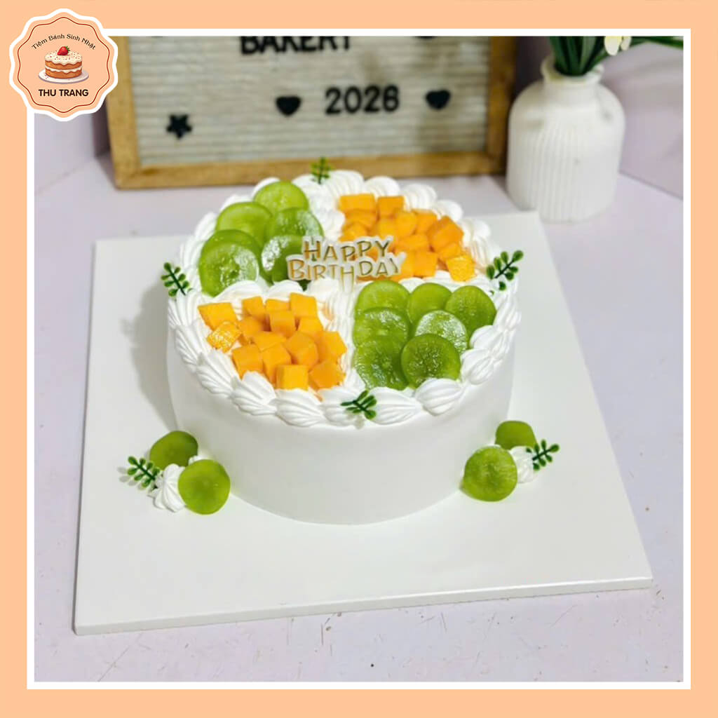 mẫu bánh kem trái cây