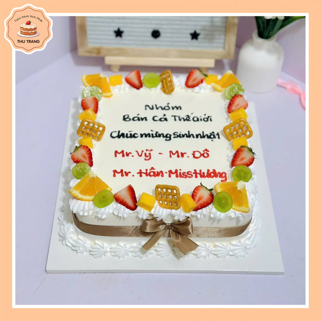 mẫu bánh vuông