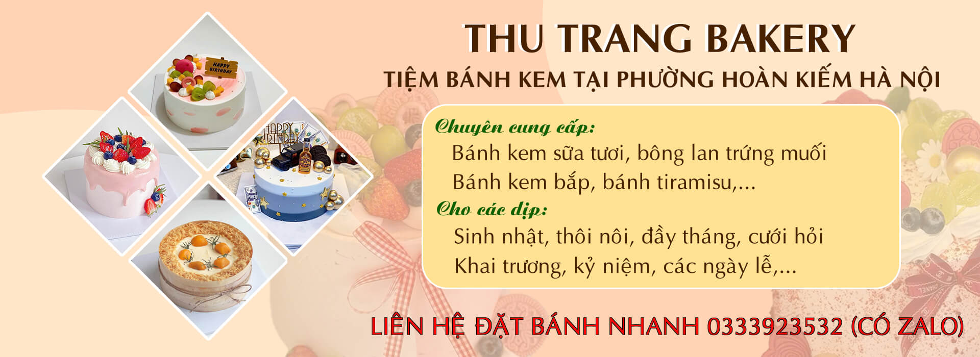 tiệm bánh kem Hoàn Kiếm Hà Nội