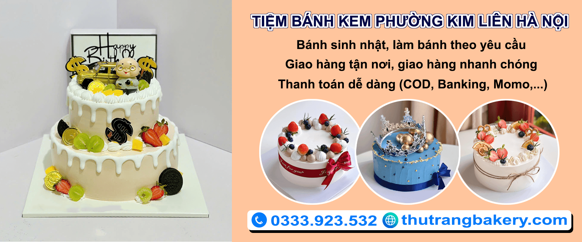 tiệm bánh kem phường Kim Liên