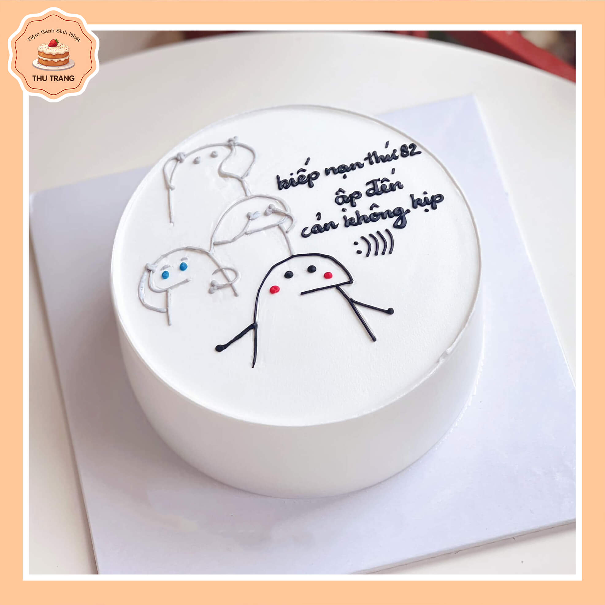 Mẫu bánh kem tặng bạn thân hài hước