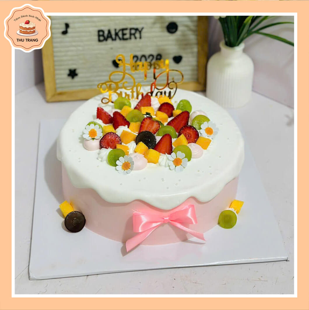 mẫu bánh kem trái cây tại Bình Minh