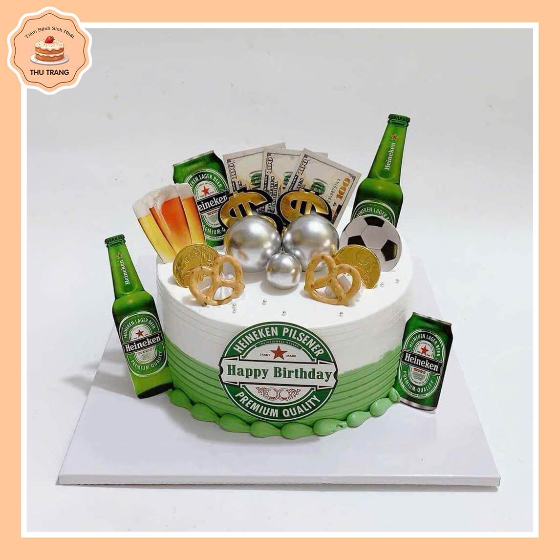 Mẫu bánh kem bia rượu