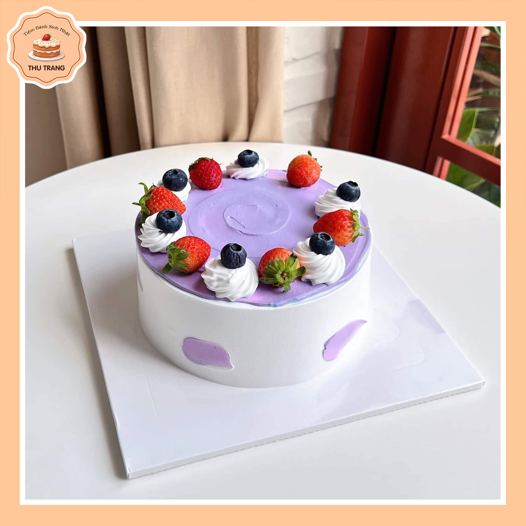 Mẫu bánh kem sữa tươi