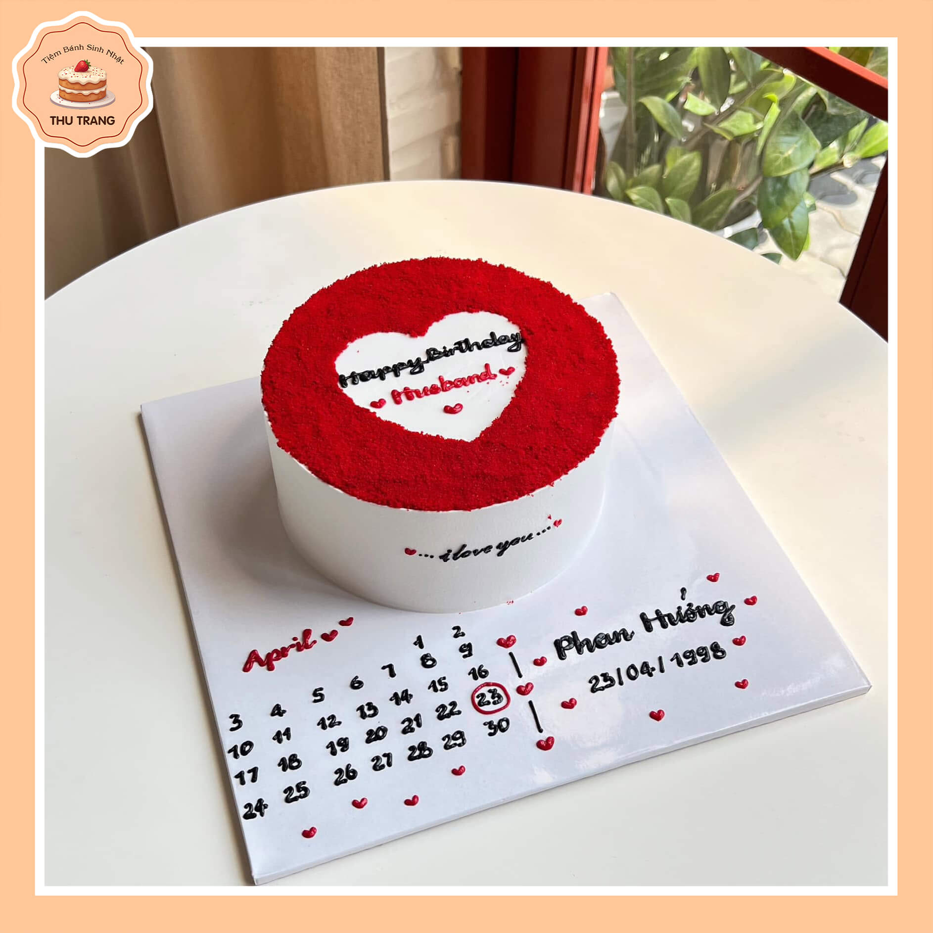 Mẫu bánh tặng người yêu tại Trảng Bàng