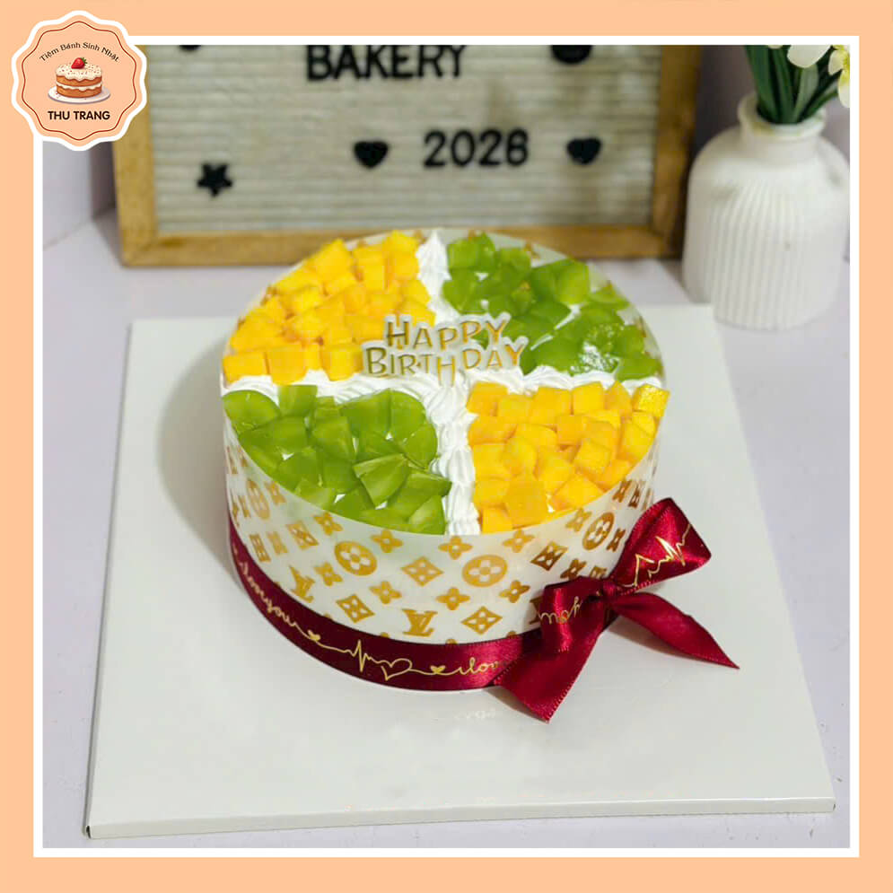 mẫu bánh kem trái cây